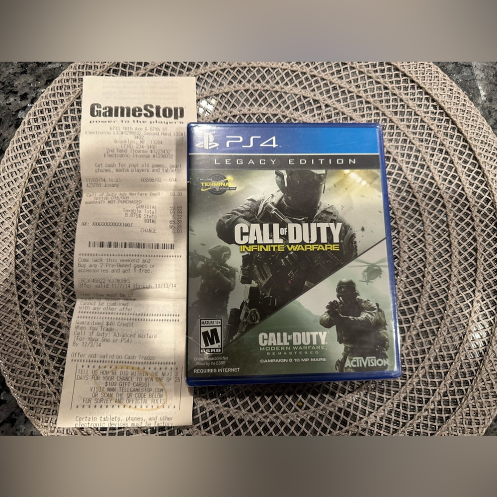 Playstation 4 game unopened